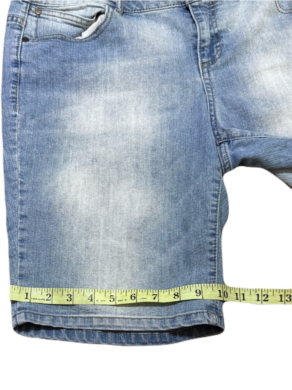 Route 66 Classic Fit Light Wash Denim Blue Jean Shorts Cotton Polyester Women 14 - Picture 17 of 17